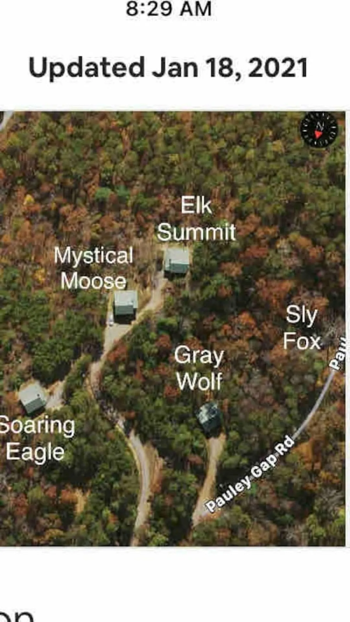 A tranquil scene featuring wildlife-themed summit names such as Elk Summit and Soaring Eagle, set amidst lush forests and rolling mountains. The image feels serene but hints at the thrill of spotting wildlife or enjoying nighttime stargazing from a peaceful vantage point.
